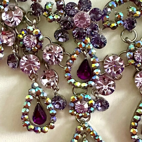 Rhinestone Colourful Necklace - Picture 3 of 6